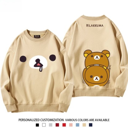 日系拉拉熊 聯名親子情侶裝 圓領長袖