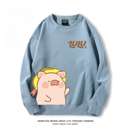 LuLu豬 聯名親子情侶裝 圓領長袖