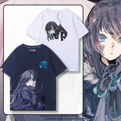 Ado歌手 2026親子情侶男女同款 印花短袖T恤