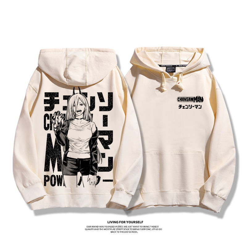 鏈鋸人新款 親子情侶男女款連帽衛衣