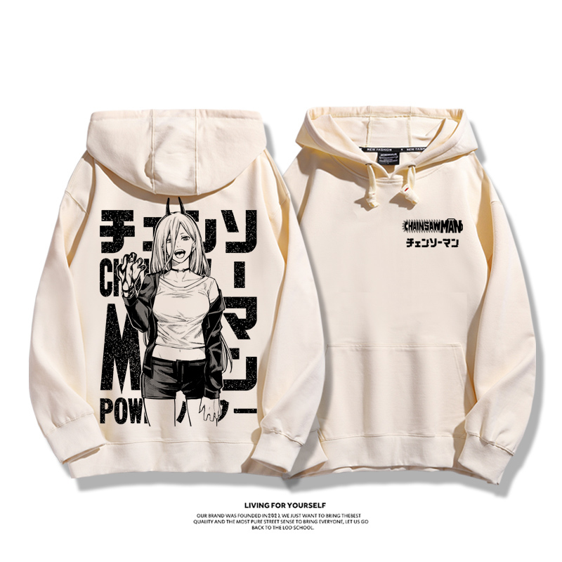 鏈鋸人新款 親子情侶男女款連帽衛衣