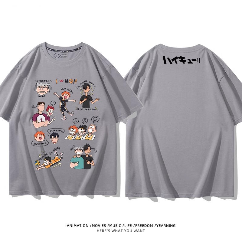 排球少年 2024親子情侶男女同款 純棉T恤