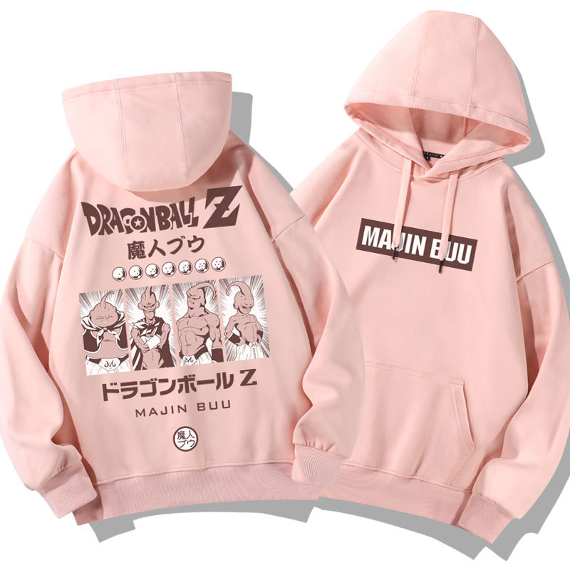 七龍珠聯名衛衣2024秋冬新款親子情侶裝薄絨款連帽衛衣