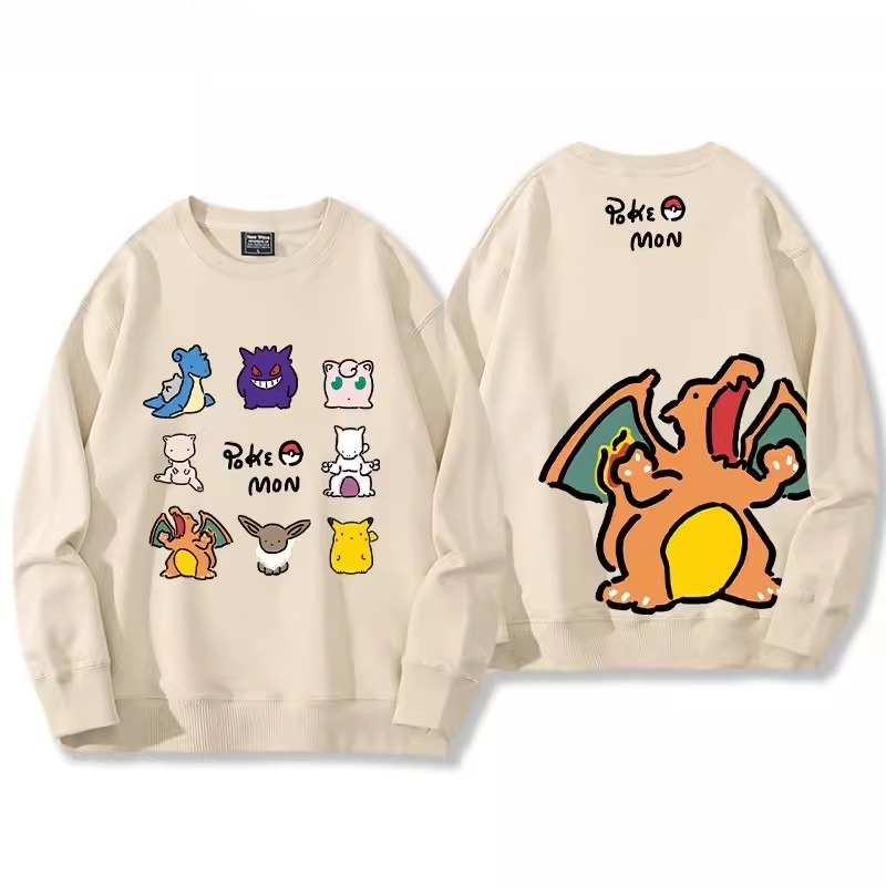 寶可夢2024親子情侶裝 圓領長袖