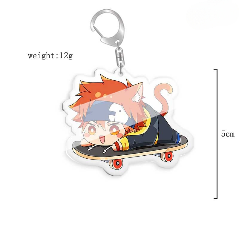 無限滑板喜屋武歷亞克力鑰匙扣掛飾雙面透明 【單買三件起送】