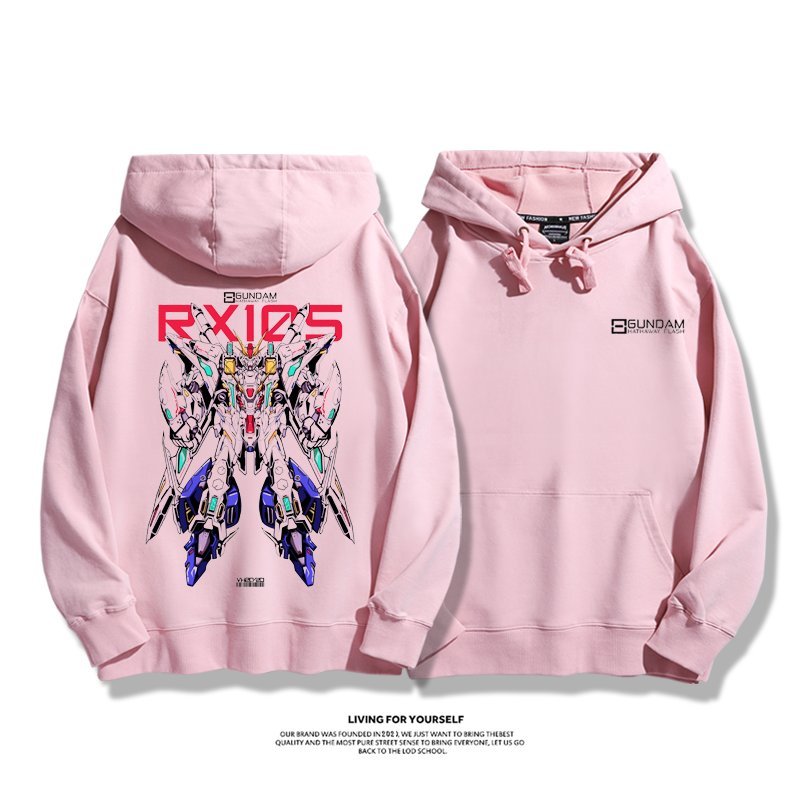 機動戰士高達 聯名衛衣2024秋冬新款親子情侶裝薄絨款連帽衛衣