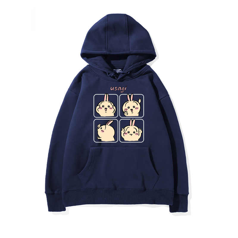 chiikawa 2024秋冬新款親子情侶裝薄絨款連帽衛衣