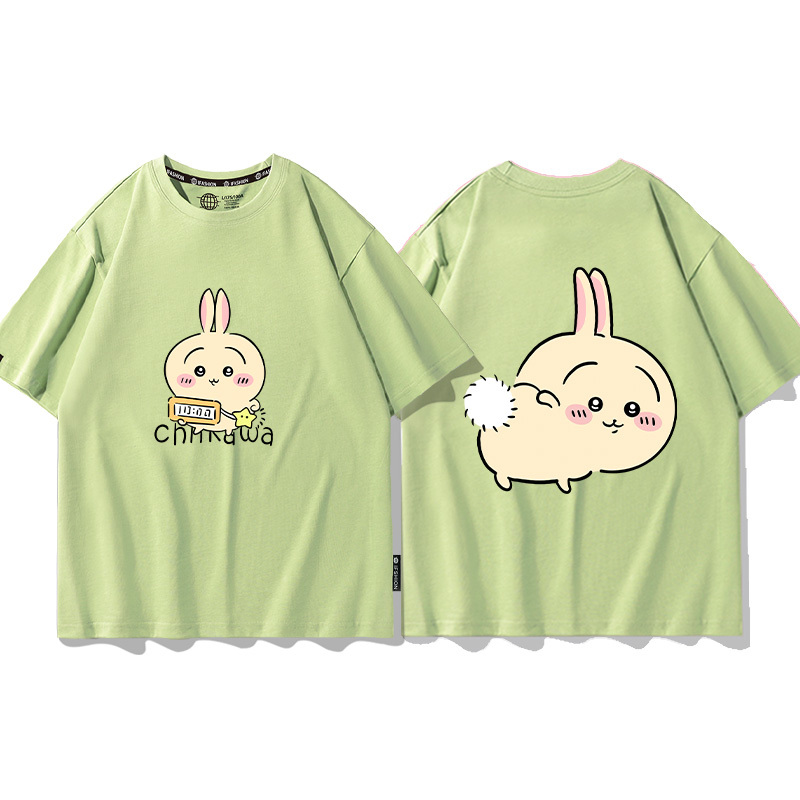 Chiikawa聯名衛衣2024秋冬新款親子情侶裝薄絨款連帽衛衣