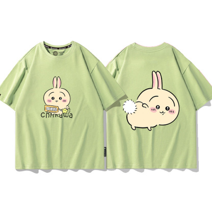 Chiikawa聯名衛衣2024秋冬新款親子情侶裝薄絨款連帽衛衣