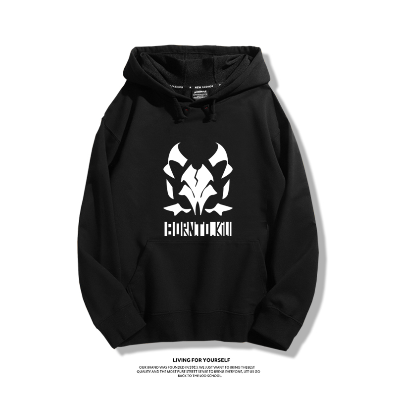 蔚藍檔案聯名衛衣2023秋冬新款親子情侶裝薄絨款連帽衛衣