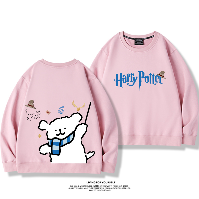 線條小狗2023親子情侶裝 圓領長袖