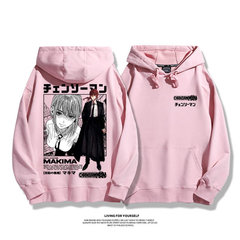 鏈鋸人新款 親子情侶男女款連帽衛衣