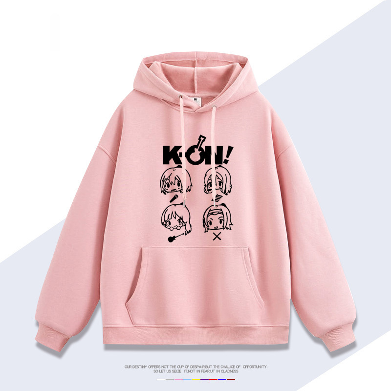 輕音少女K-ON 聯名衛衣2025秋冬新款 親子情侶裝連帽衛衣