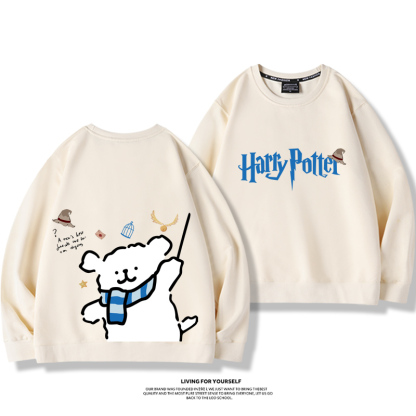 線條小狗2023親子情侶裝 圓領長袖