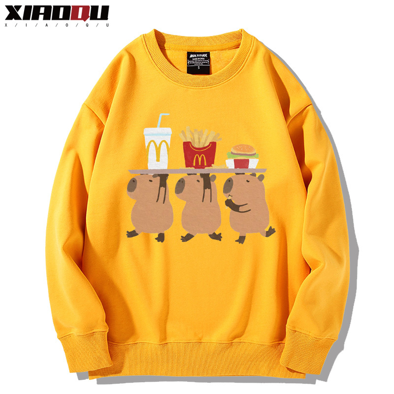 卡皮巴拉 2024親子情侶裝 圓領長袖