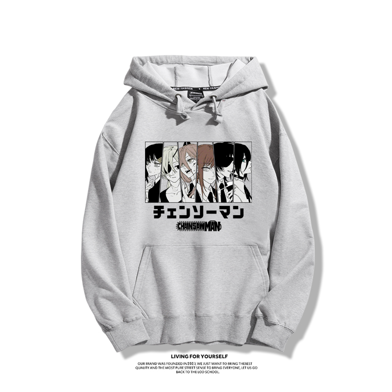 鏈鋸人新款 親子情侶男女款連帽衛衣