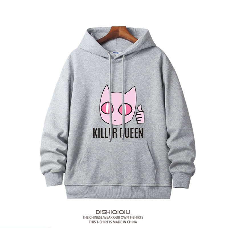 JOJO的奇妙冒險殺手皇后吉良吉影 2025秋冬新款親子情侶裝連帽衛衣