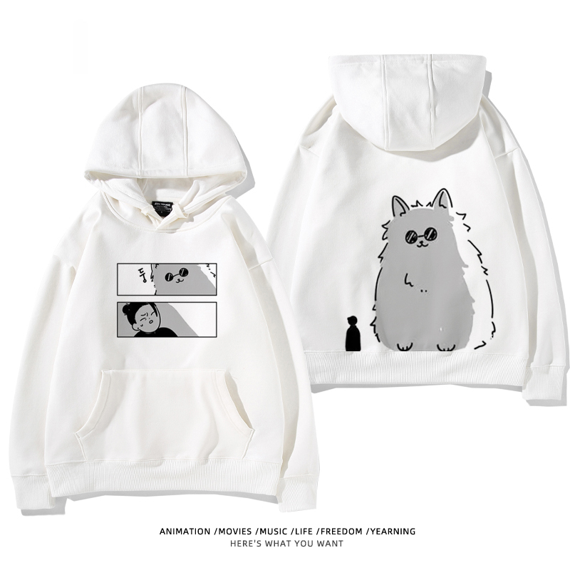 咒術迴戰聯名衛衣2024秋冬新款親子情侶裝薄絨款連帽衛衣