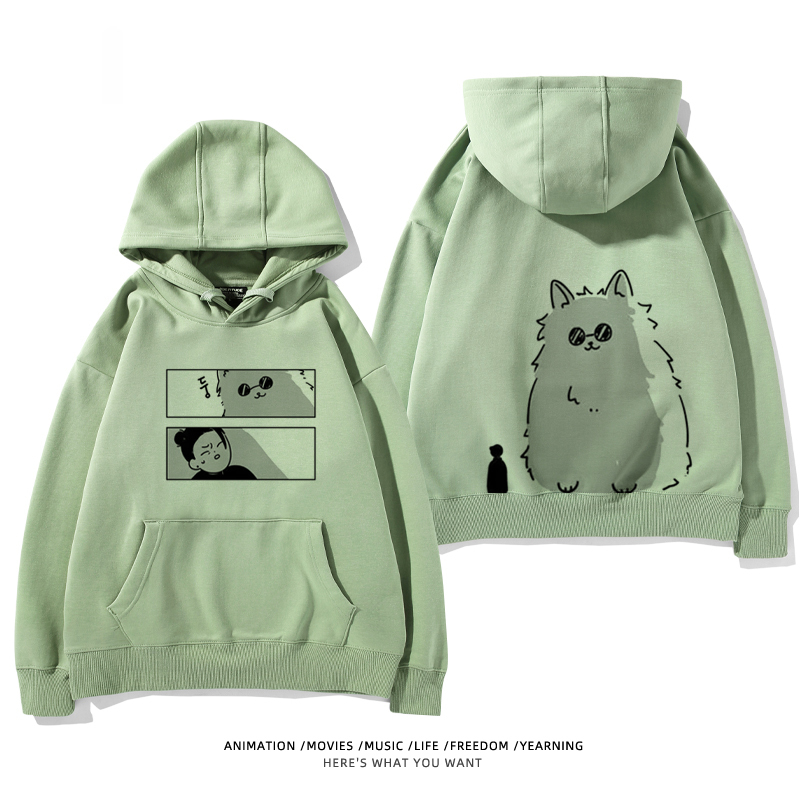 咒術迴戰聯名衛衣2024秋冬新款親子情侶裝薄絨款連帽衛衣