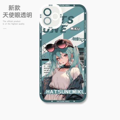 蘋果 系列初音未來天使眼透明防摔軟殼