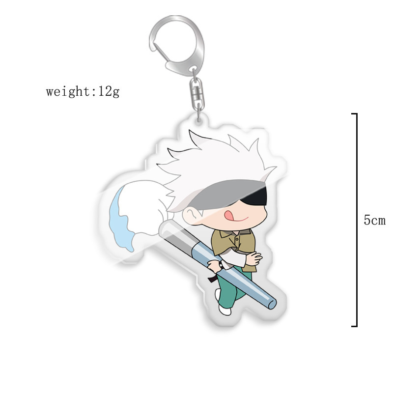 鑰匙扣咒術迴戰伏黑惠五條悟虎杖野薔薇熊貓雙面亞克力掛飾【單買三件起送】