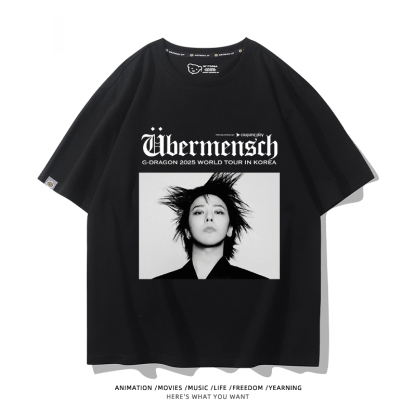 GD權志龍 2025新款親子情侶男女同款 T恤