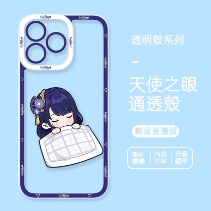 蘋果 系列Q版原神天使眼透明防摔軟殼