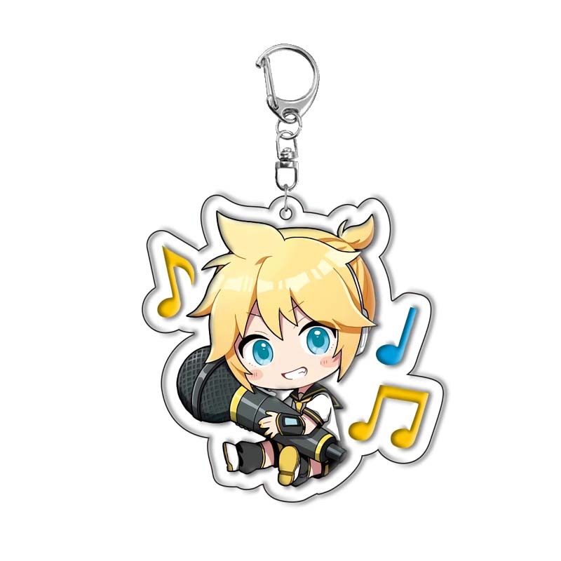 初音未來MIKU公主殿下亞克力鑰匙扣掛飾虛擬偶像鏡音鈴巡音流歌【單買三件起送】