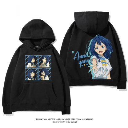 敗犬女主也太多了聯名衛衣2024秋冬新款親子情侶裝薄絨款連帽衛衣