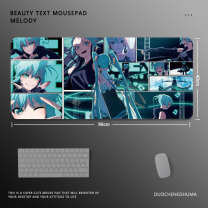 初音未來 主題桌墊 布質滑鼠墊