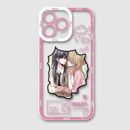 柑橘味香氣天使眼透明防摔軟殼