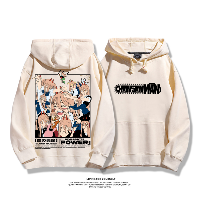 鏈鋸人新款 親子情侶男女款連帽衛衣