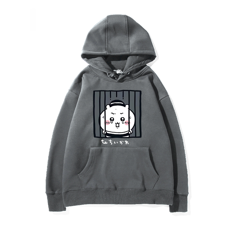 chiikawa 2024秋冬新款親子情侶裝薄絨款連帽衛衣