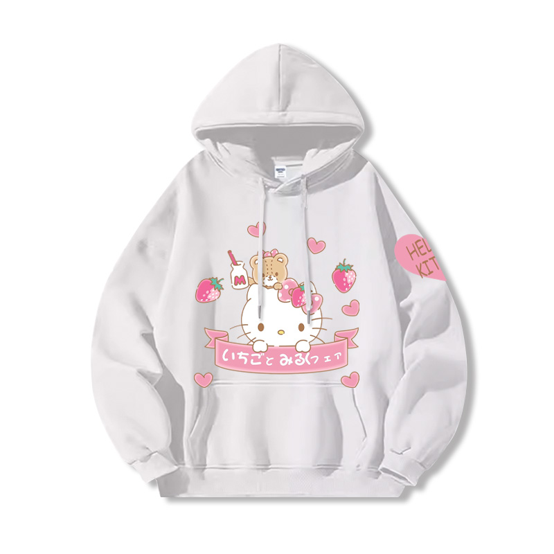 HelloKitty新款 寬鬆百搭 秋冬款 寬鬆連帽衛衣