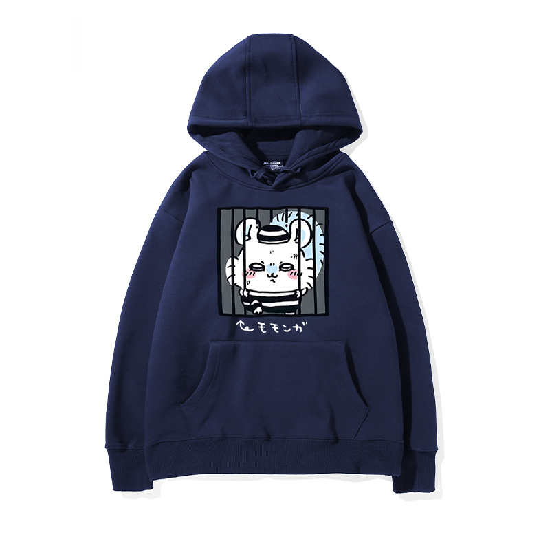 chiikawa 2024秋冬新款親子情侶裝薄絨款連帽衛衣