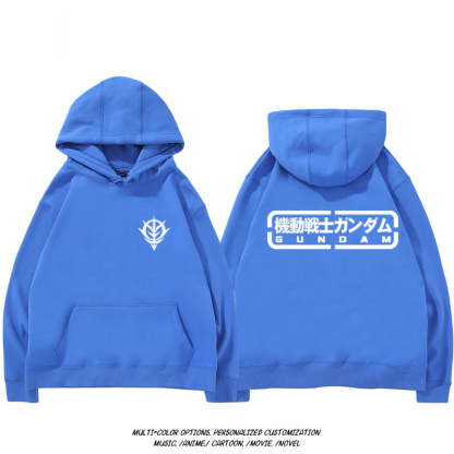 機動戰士高達扎古吉翁 聯名衛衣2024秋冬新款親子情侶裝薄絨款連帽衛衣