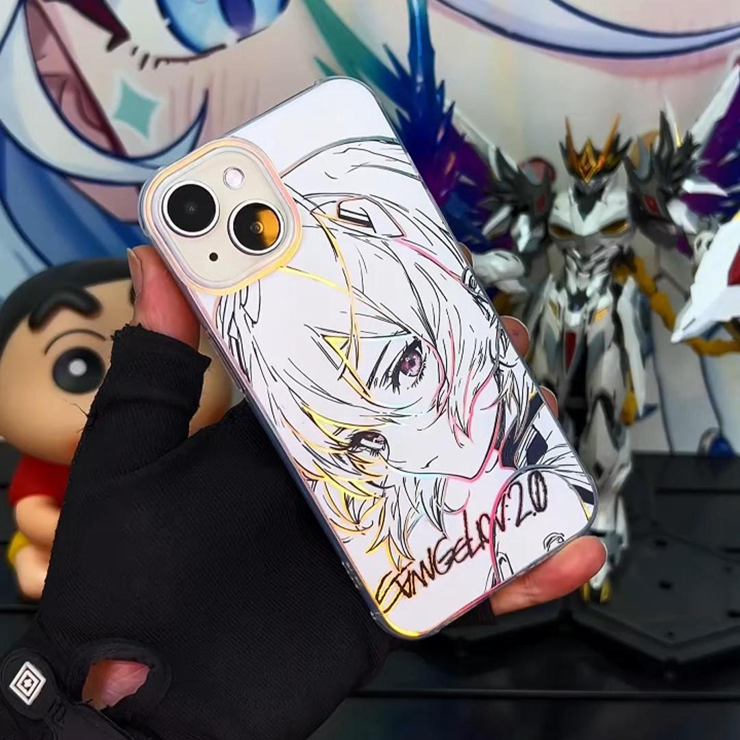 EVA新世紀福音戰士極光金漸變手機殼