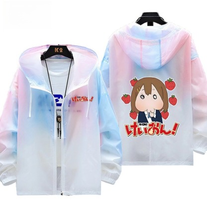 輕音少女 輕薄透氣漸變防曬衣外套