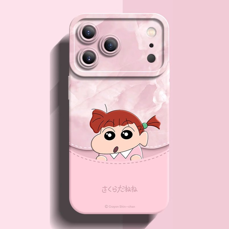 蠟筆小新液態矽膠全包防摔軟殼