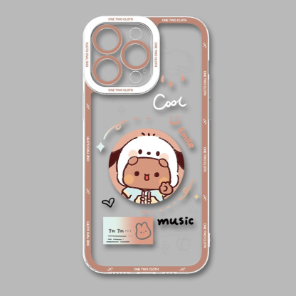 一二布布天使眼透明防摔軟殼