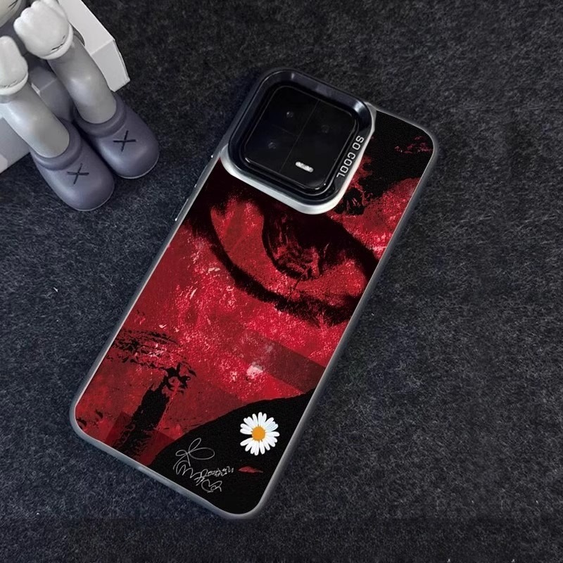 權志龍GD 彩銀線條漸變防摔手機殼