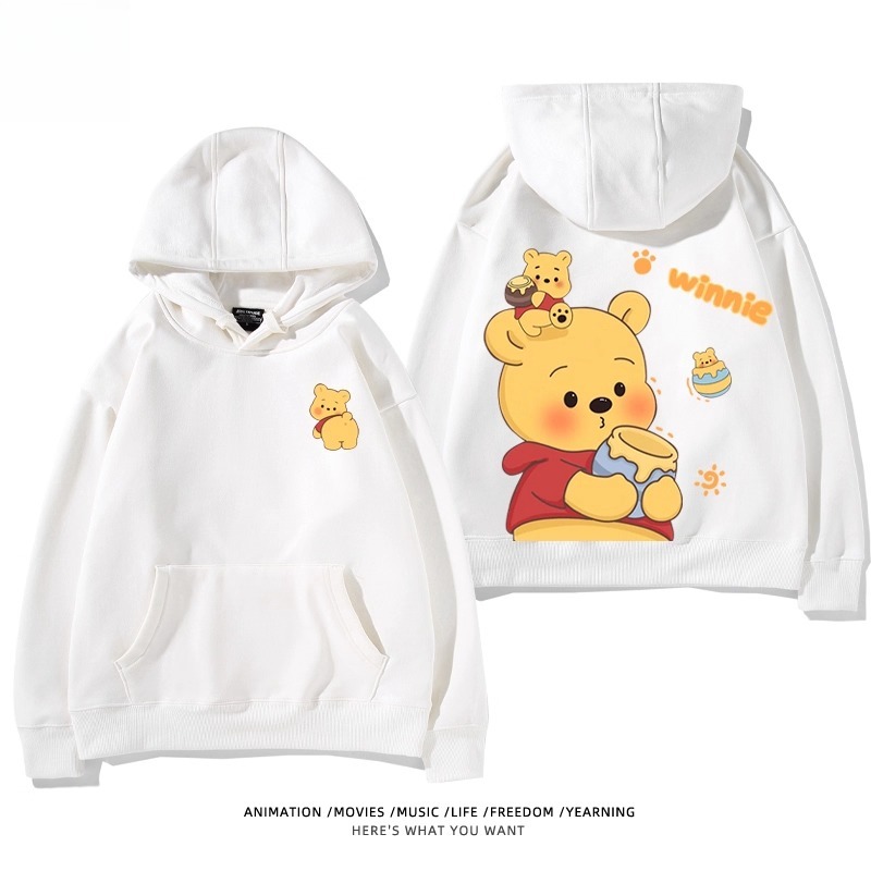 小熊維尼 聯名衛衣2025秋冬新款親子情侶裝連帽衛衣