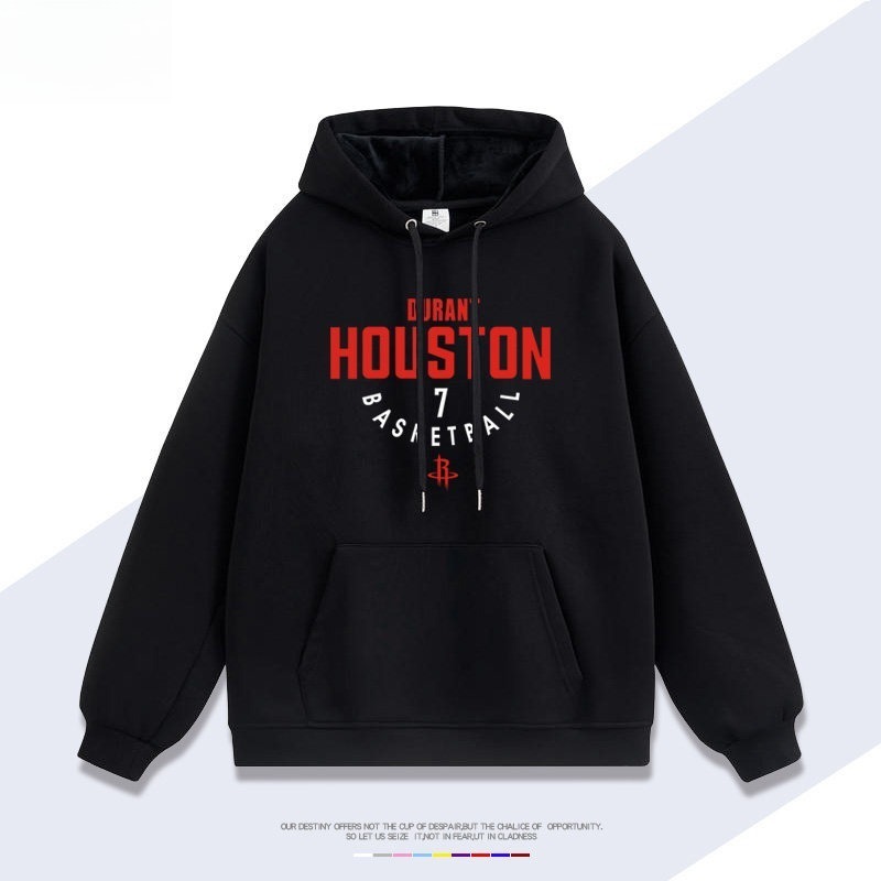 火箭隊杜蘭特7號 聯名衛衣2026秋冬新款 親子情侶裝連帽衛衣