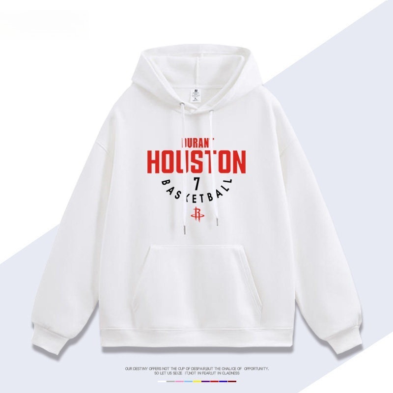 火箭隊杜蘭特7號 聯名衛衣2026秋冬新款 親子情侶裝連帽衛衣