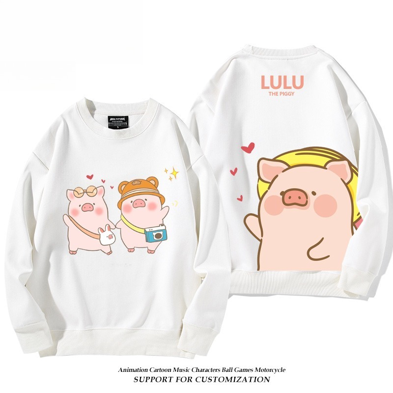LuLu豬 聯名親子情侶裝 圓領長袖