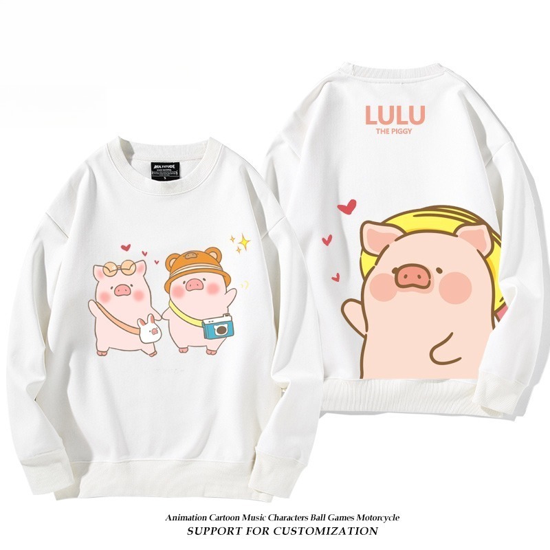 LuLu豬 聯名親子情侶裝 圓領長袖