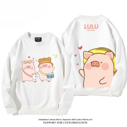 LuLu豬 聯名親子情侶裝 圓領長袖