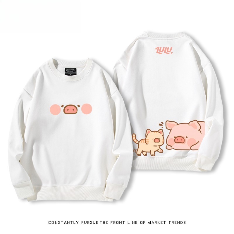 LuLu豬 聯名親子情侶裝 圓領長袖