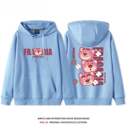熊抱哥新款 親子情侶男女連帽衛衣