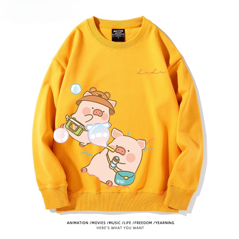 LuLu豬 聯名親子情侶裝 圓領長袖